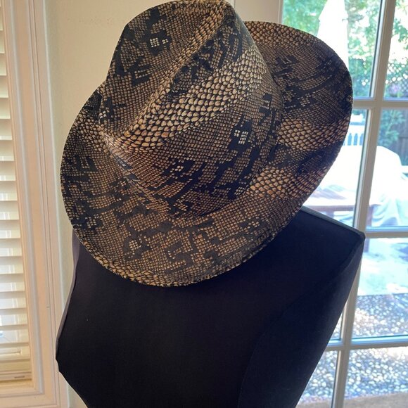 Women\'s Ethnic/Animal  Print (Black, Brown & Tan) Cowboy Hat main image 9